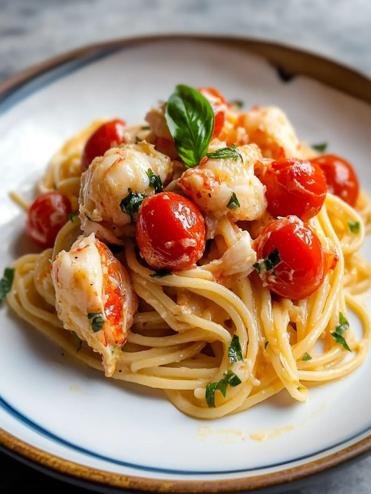 Buttered Lobster Pasta with Cherry Tomatoes You'll Crave 4 Buttered Lobster Pasta with Cherry Tomatoes