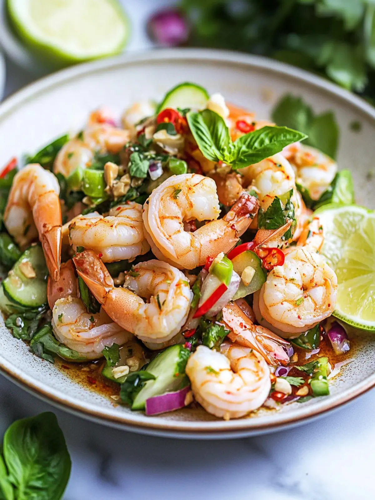 Zesty Authentic Spicy Thai Shrimp Salad to Brighten Your Day 3 Authentic Spicy Thai Shrimp Salad