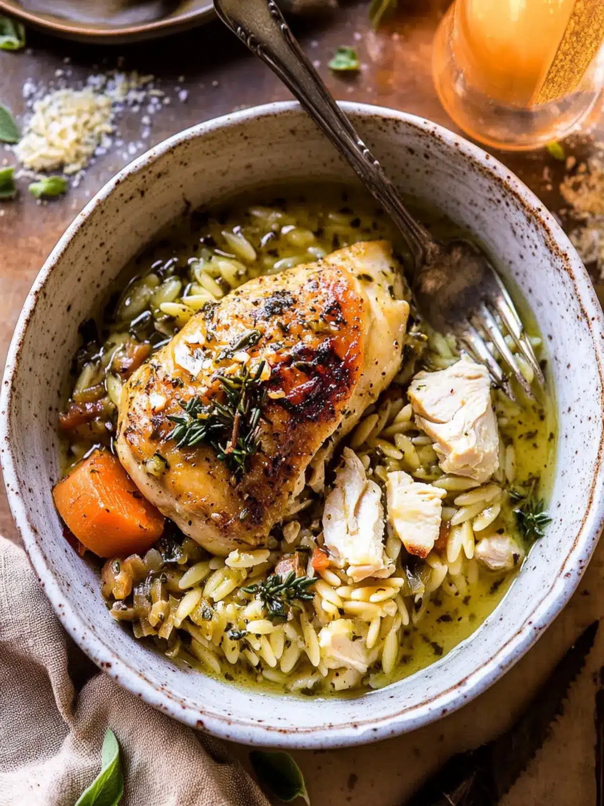 Savory Roasted Herb Butter Chicken and Orzo Delight 2 Roasted Herb Butter Chicken and Orzo