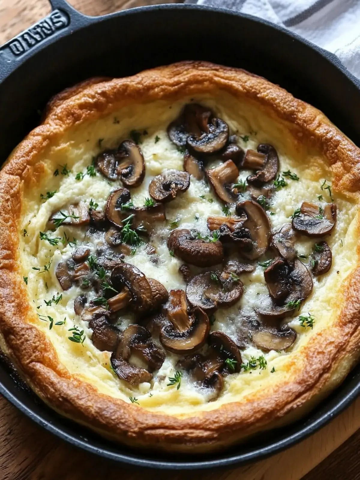 Savory Cottage Cheese Dutch Baby with Mushrooms Delight 4 savory cottage cheese dutch baby with mushrooms