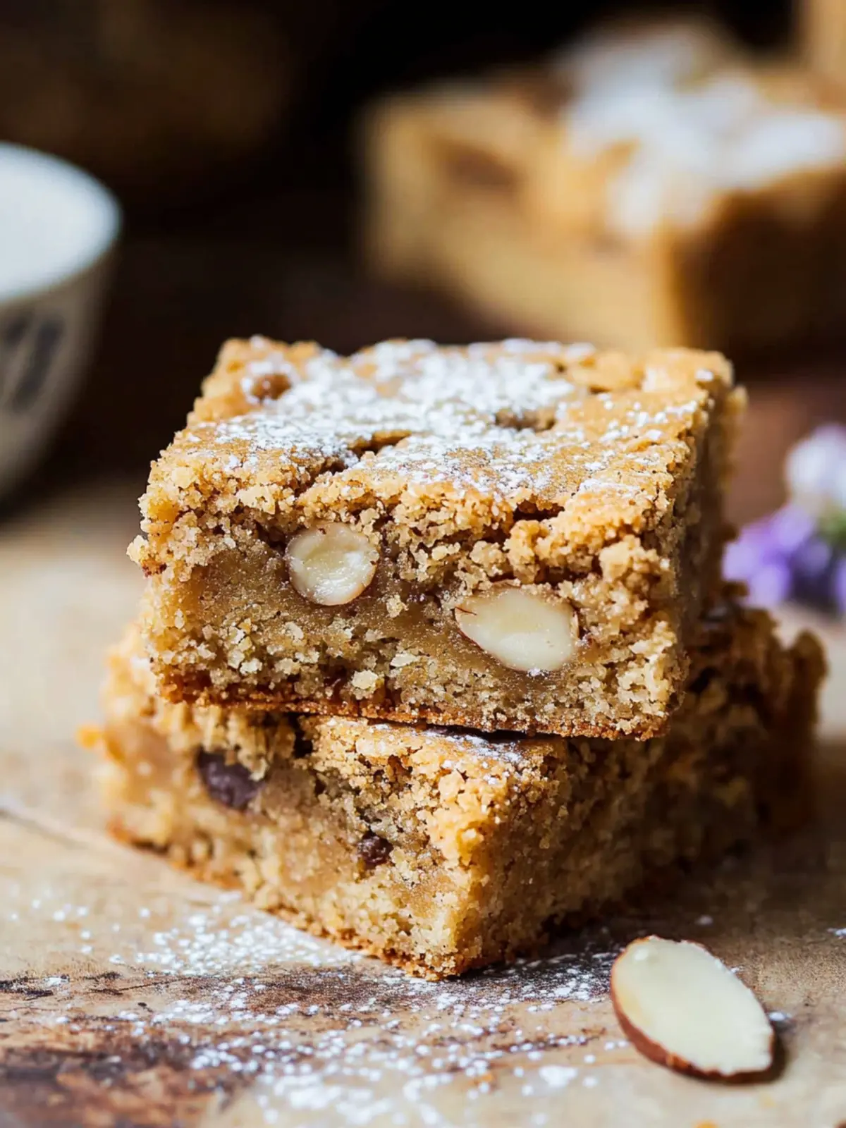 Almond Frangipane Blondies that Warm the Heart and Soul 5 Almond Frangipane Blondies