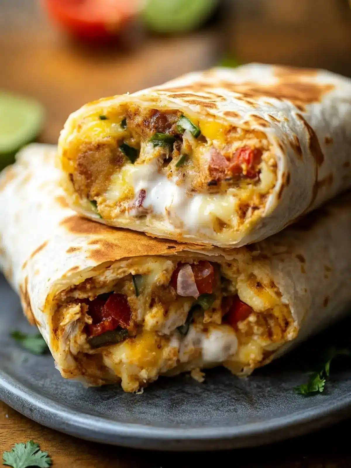Savory Sheet Pan Breakfast Burritos with Creamy Chipotle Sauce 5 Sheet Pan Breakfast Burritos with Creamy Chipotle Sauce