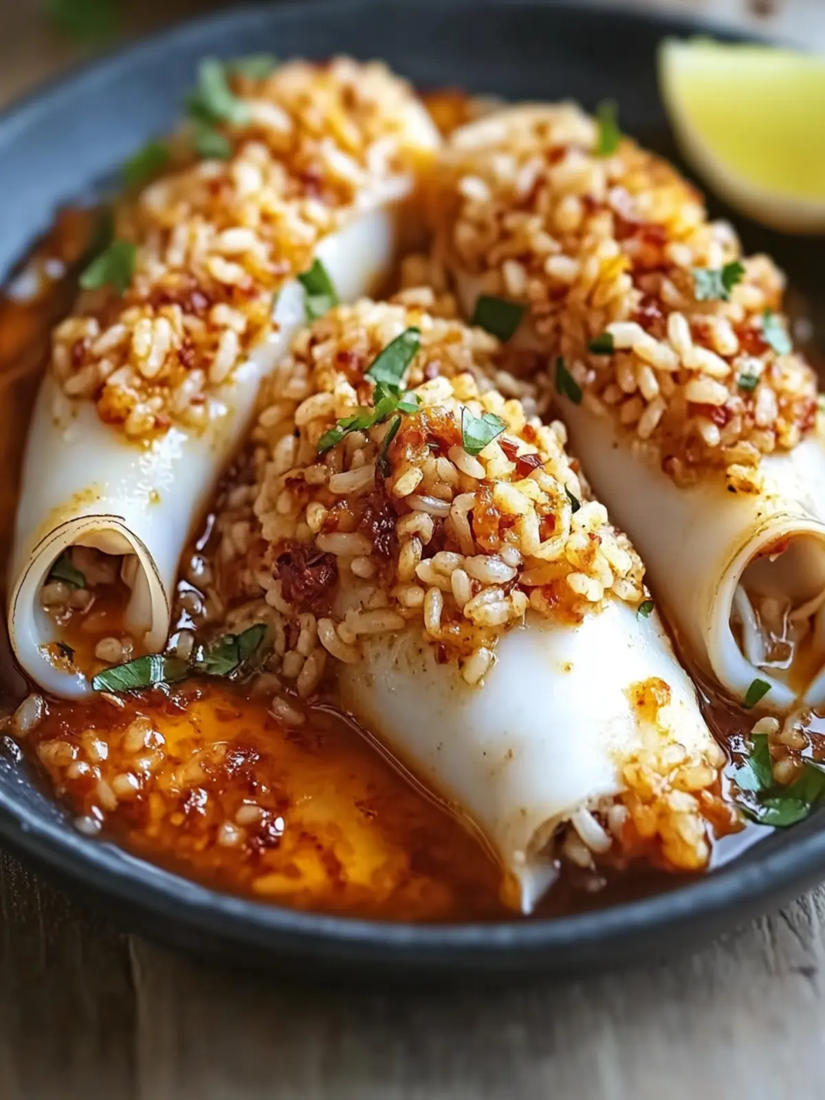 Savor Spanish Rice-Stuffed Squid for a Delicious Mediterranean Feast