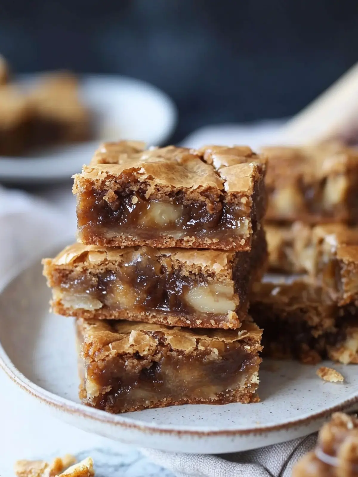 Deliciously Fudgy Sticky Toffee Blondies You Can't Resist 4 Sticky Toffee Blondies