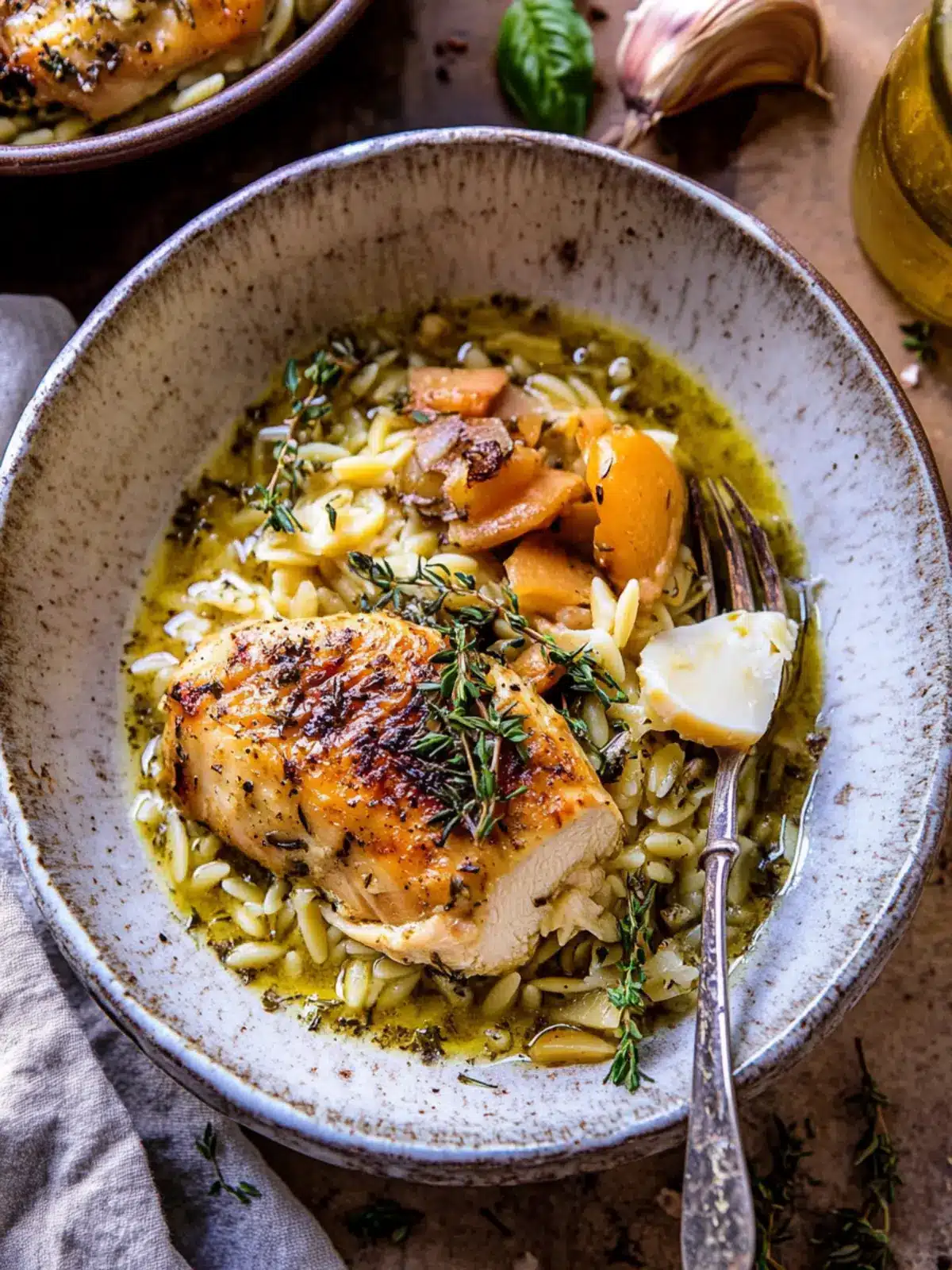 Savory Roasted Herb Butter Chicken and Orzo Delight 4 Roasted Herb Butter Chicken and Orzo