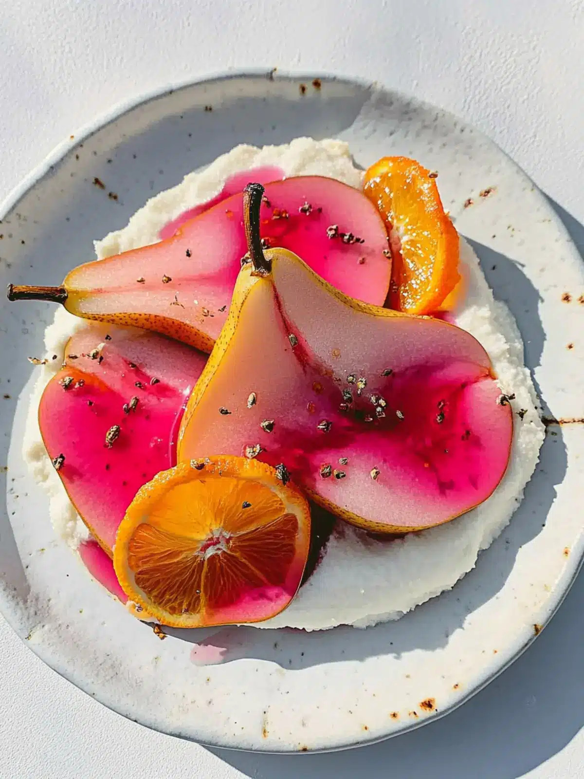 Hibiscus & Orange Poached Pears for a Sweet Treat Masterpiece 3 Hibiscus & Orange Poached Pears