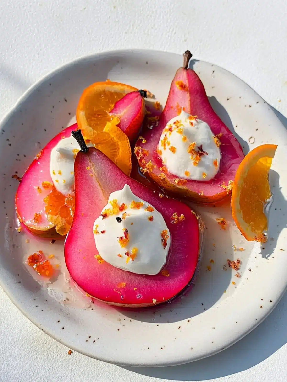 Hibiscus & Orange Poached Pears for a Sweet Treat Masterpiece 5 Hibiscus & Orange Poached Pears