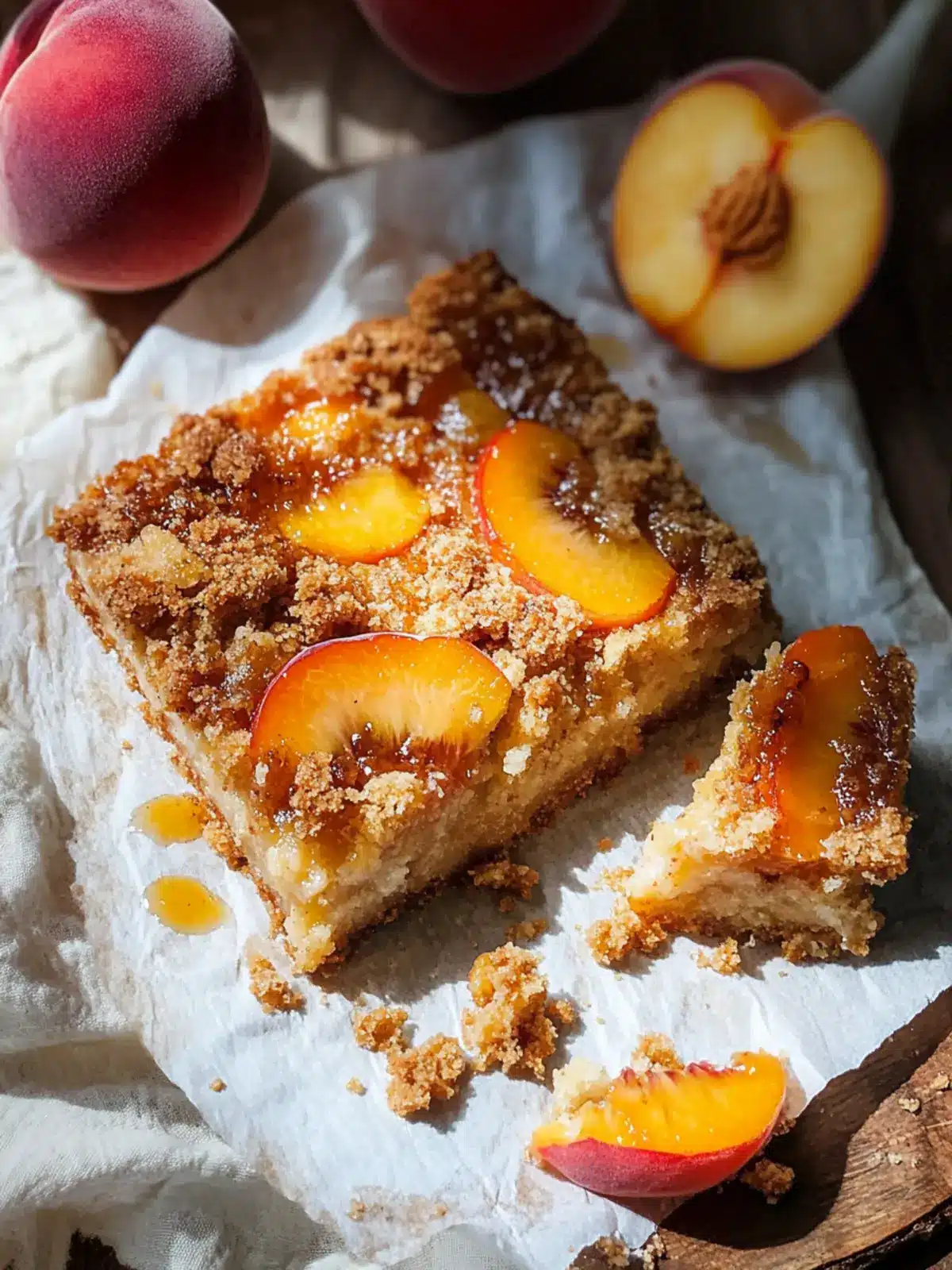 Brown Sugar Peach Skyr Cake Crumble Bars You’ll Crave 4 Brown Sugar Peach Skyr Cake Crumble Bars