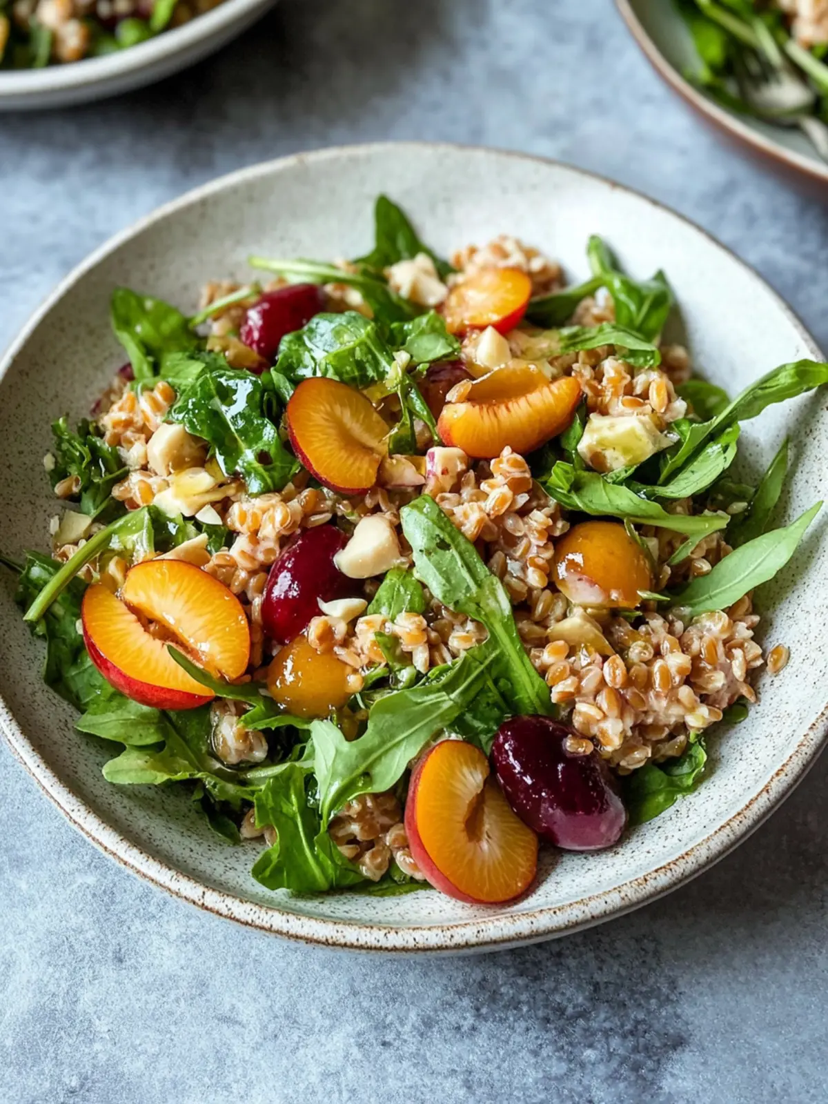 Delicious Farro Salad with Apricot Vinaigrette Bliss 4 Farro Salad with Apricot Vinaigrette