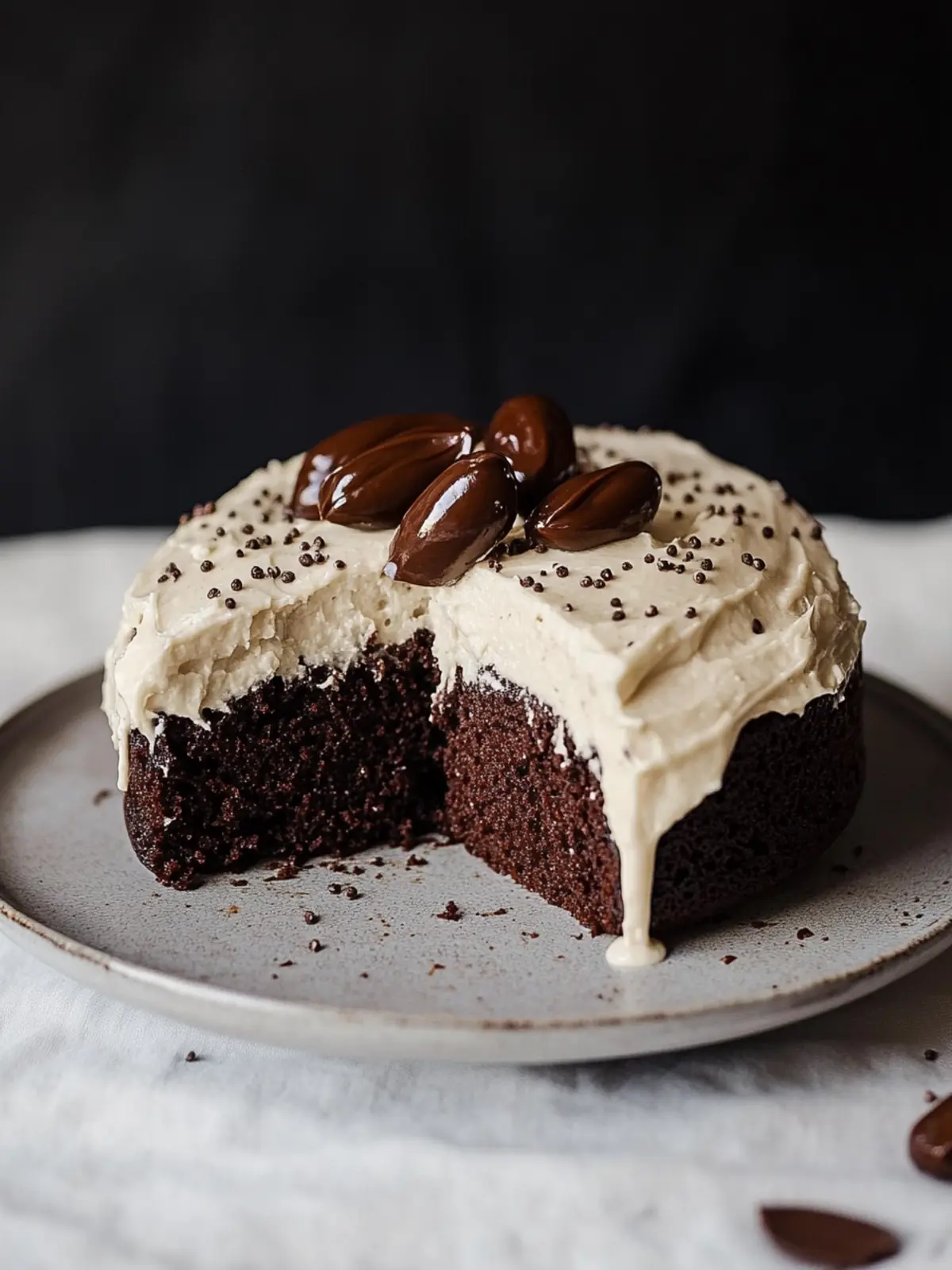 Molly Yeh's Irresistible Chocolate Tahini Cake Delight 3 Molly Yeh's Chocolate Tahini Cake with Tahini Frosting