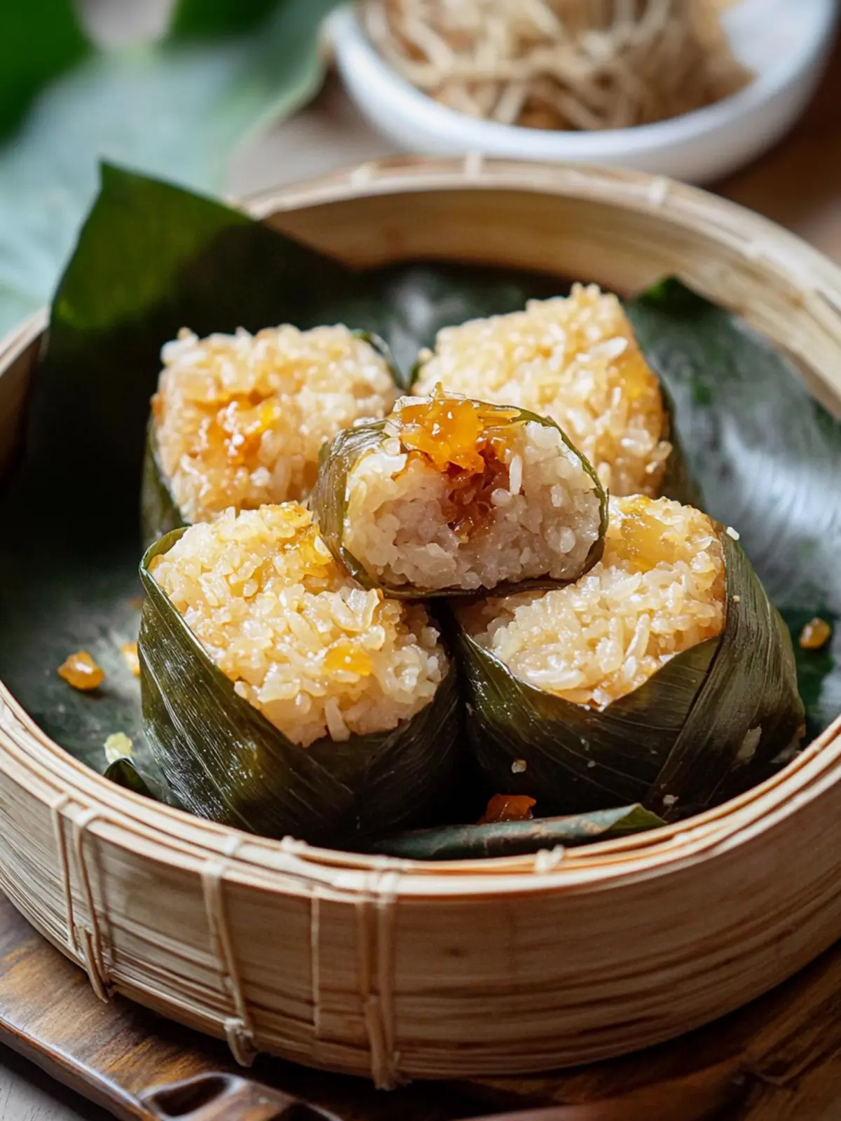 Savory Lo Mai Gai: Lotus Wrapped Sticky Rice Bliss 4 Lo Mai Gai (Lotus Wrapped Sticky Rice)
