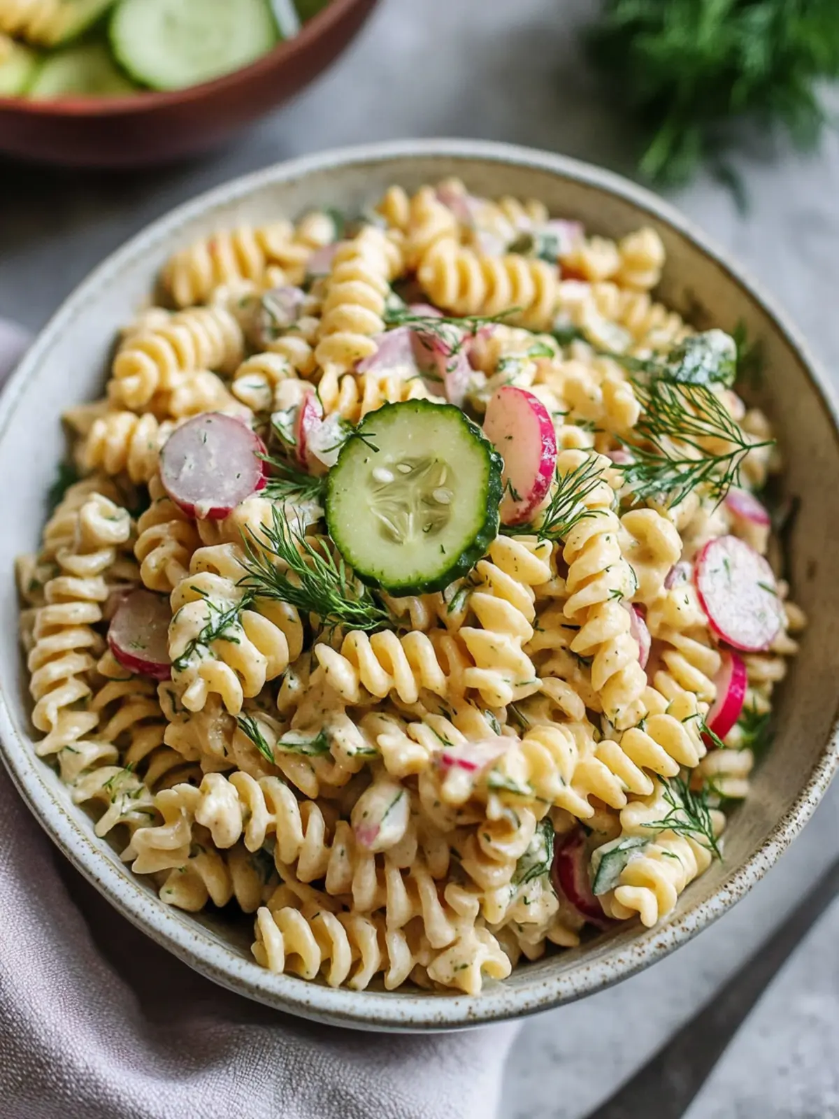 Dill Pasta Salad with Tahini Dressing for Fresh Flavors 5 Dill Pasta Salad with a Tahini Dressing