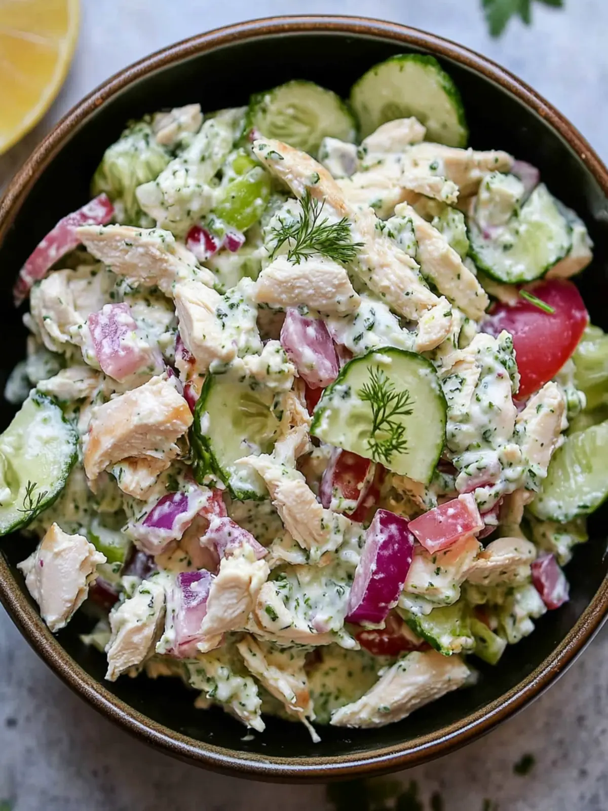 Tzatziki Chicken Salad: A Creamy Twist on a Classic Delight 4 Tzatziki Chicken Salad
