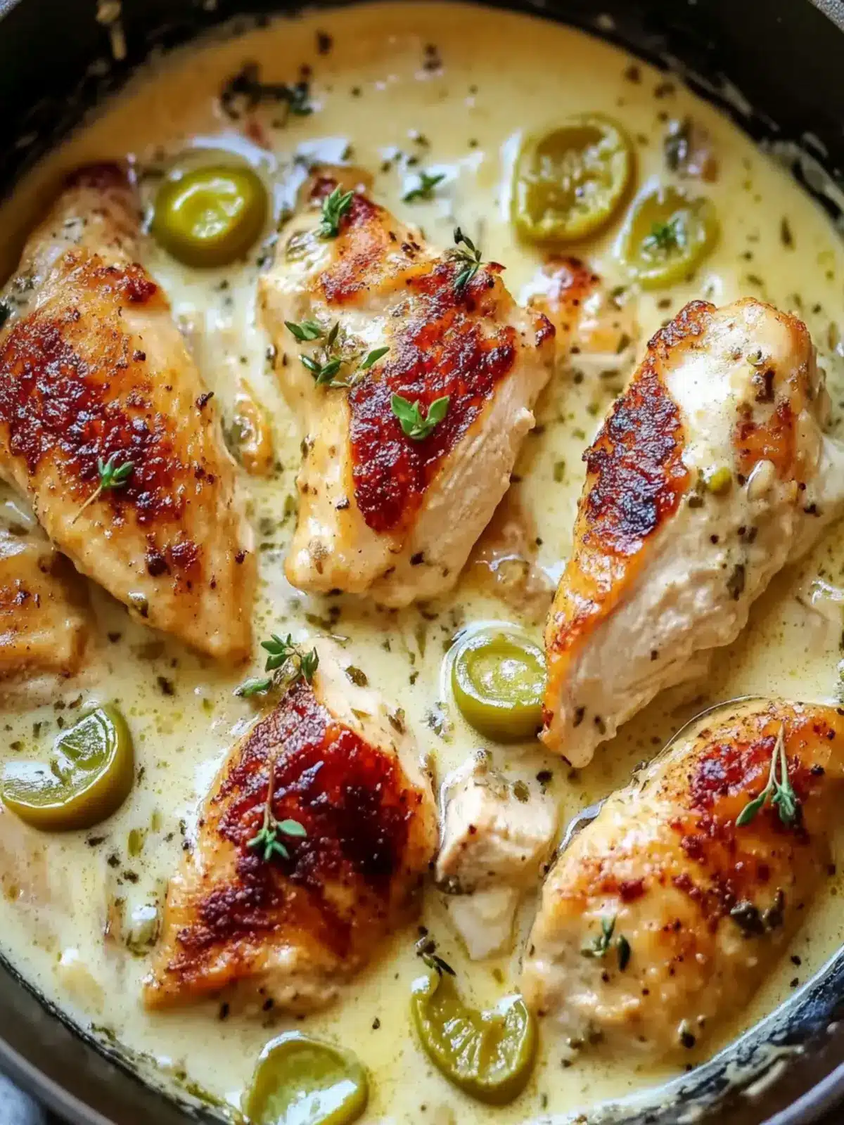 Creamy Pepperoncini Chicken Skillet: Comfort Food Delight 3 Creamy Pepperoncini Chicken Skillet