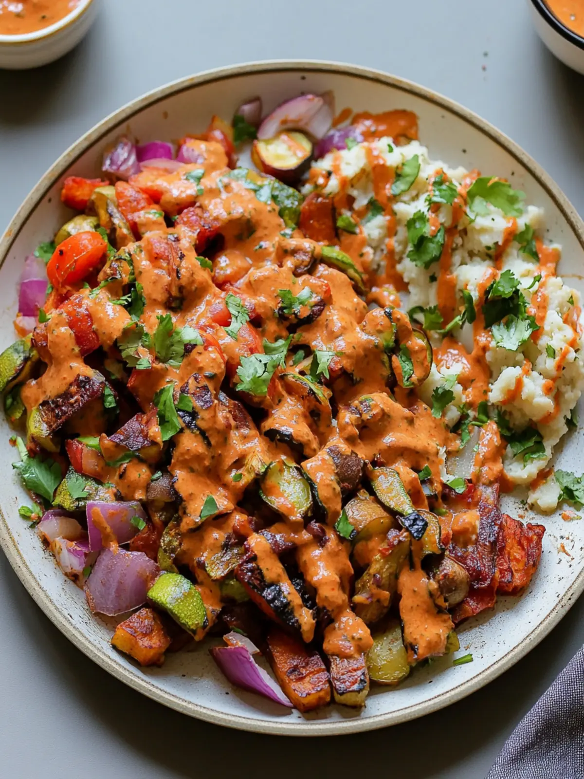 Flavor-Packed Smoky Cajun Veggies & Smashed White Beans One Pan Delight 2 Smoky Cajun Veggies & Smashed White Beans (All on One Sheet-Pan)