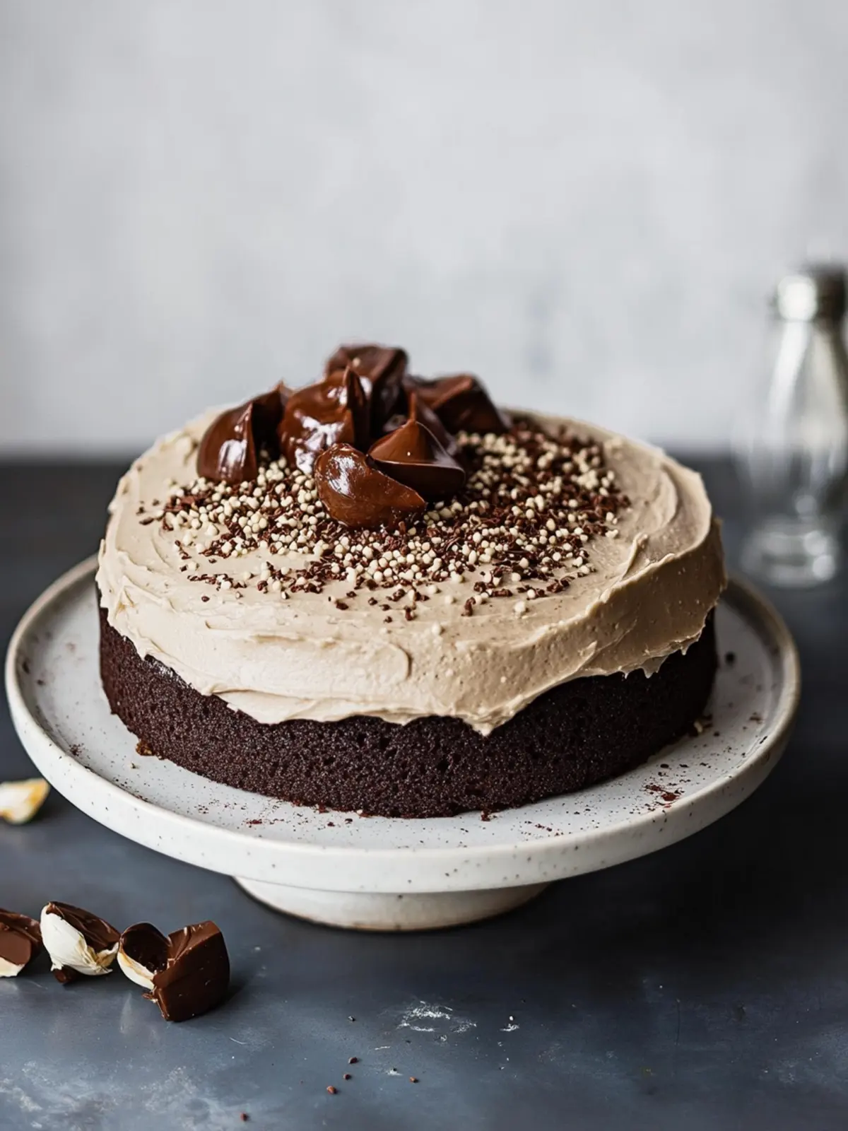 Molly Yeh's Irresistible Chocolate Tahini Cake Delight 2 Molly Yeh's Chocolate Tahini Cake with Tahini Frosting