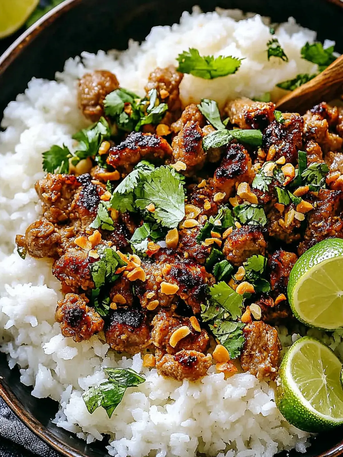 Savor the Flavor: Ginger Lime Pork Coconut Rice Delight 5 Ginger Lime Pork Coconut Rice