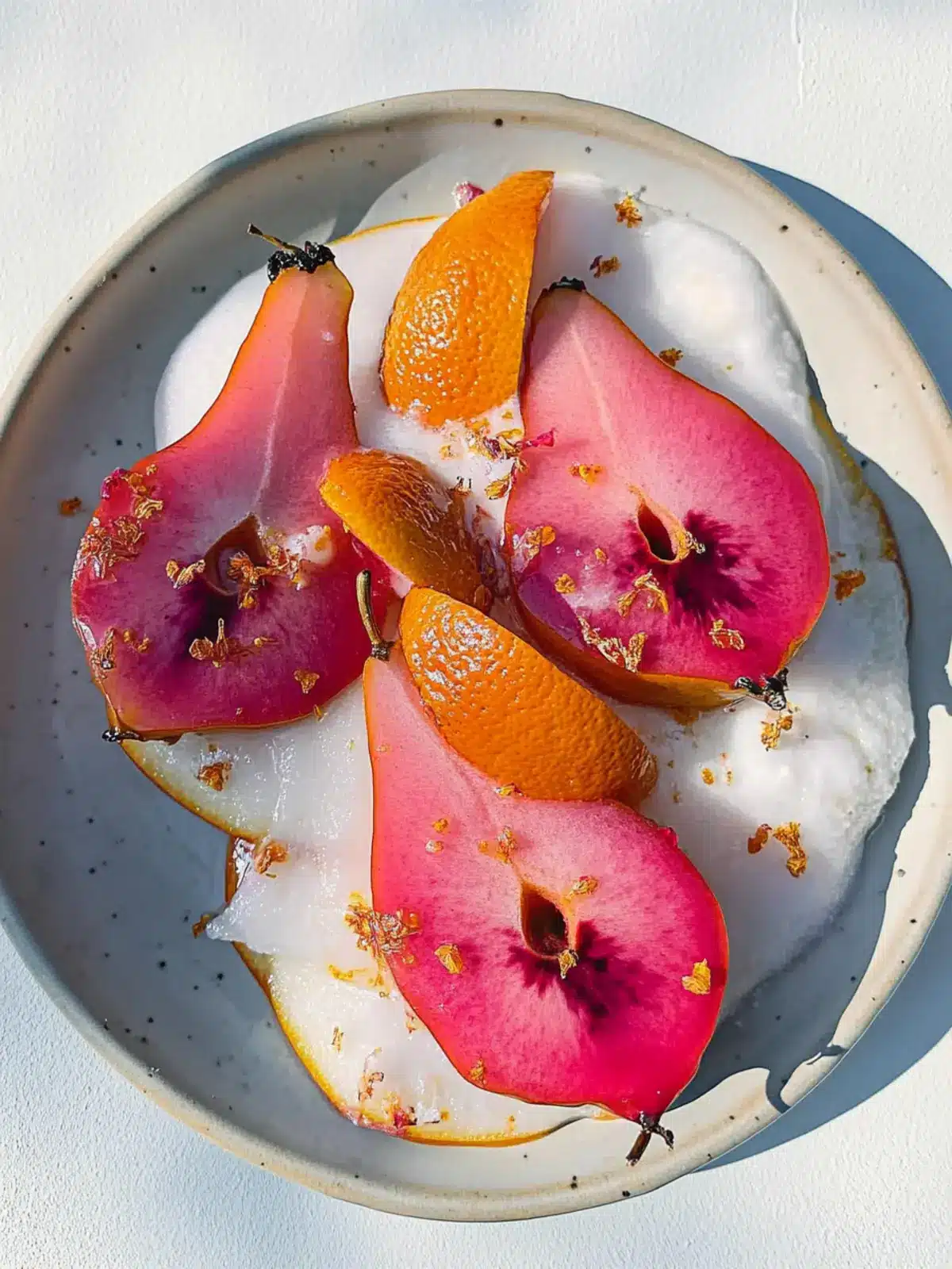 Hibiscus & Orange Poached Pears for a Sweet Treat Masterpiece 2 Hibiscus & Orange Poached Pears