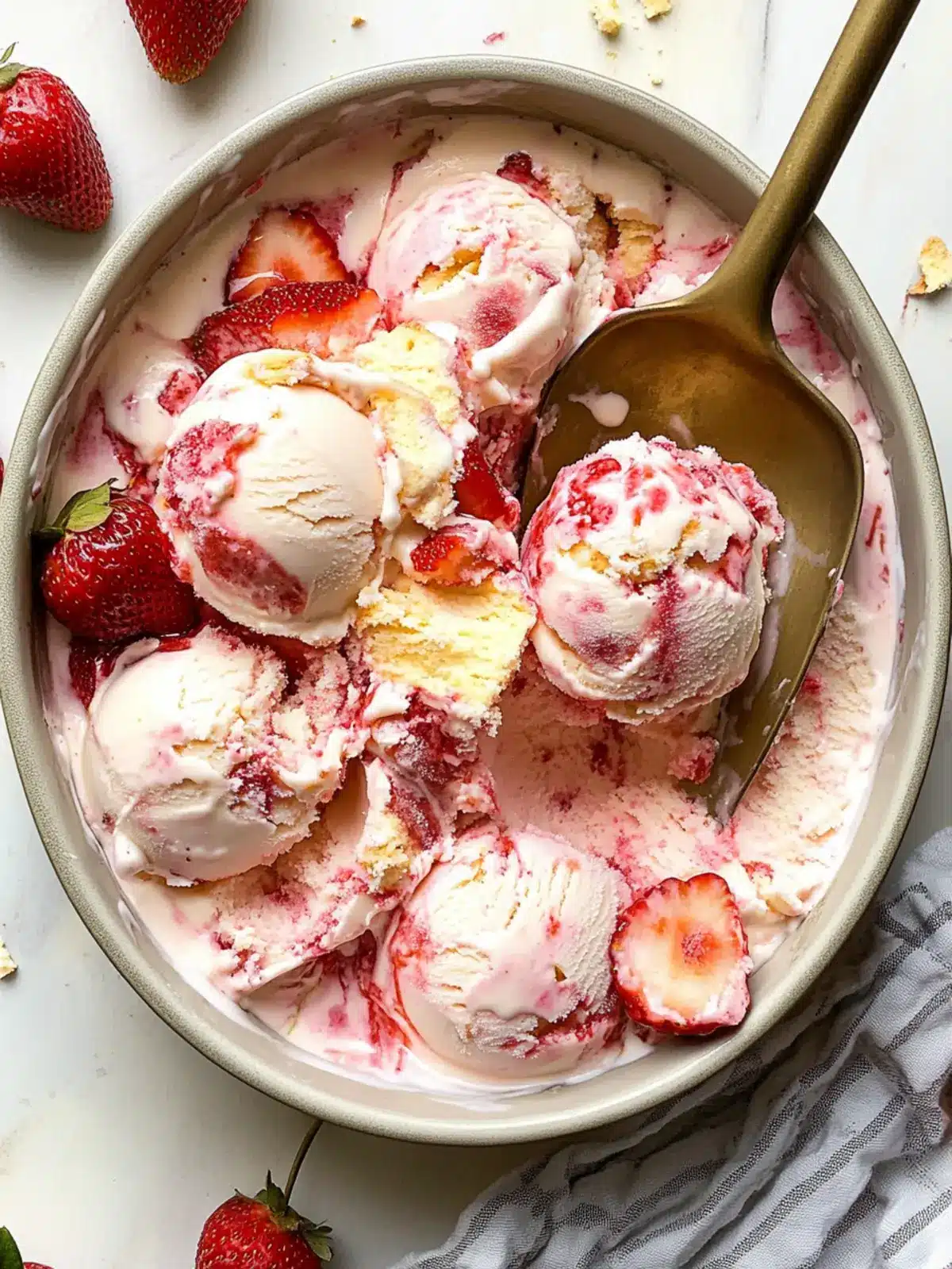 The Best Strawberry Shortcake Ice Cream You’ll Ever Make 4 The Best Strawberry Shortcake Ice Cream