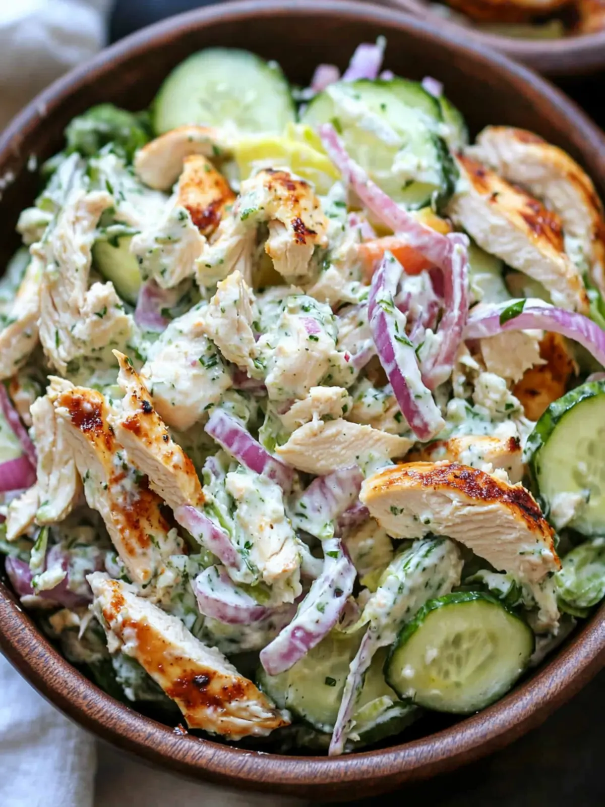 Tzatziki Chicken Salad: A Creamy Twist on a Classic Delight 3 Tzatziki Chicken Salad