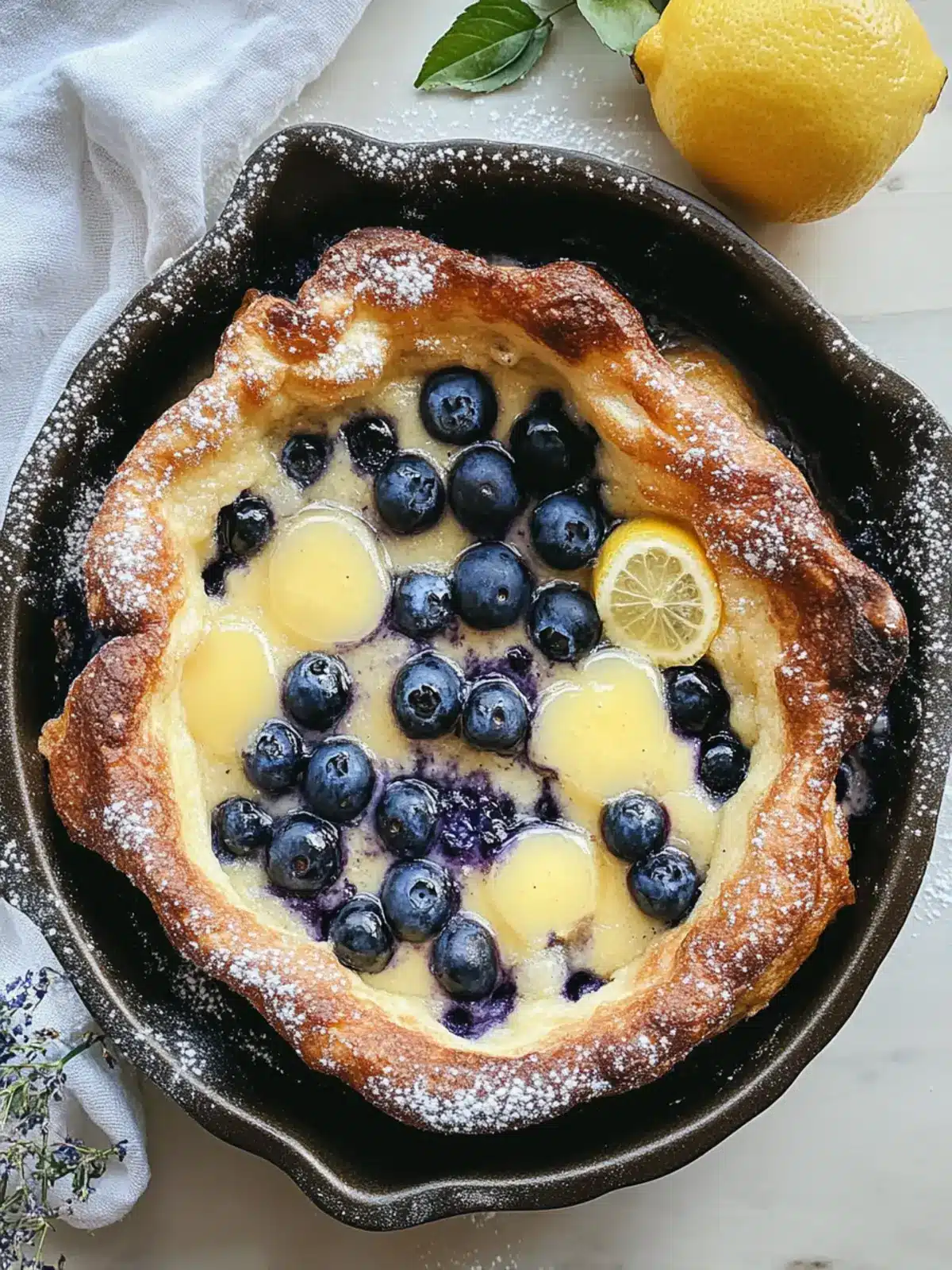 Perfectly Fluffy Blueberry Lemon Curd Dutch Baby Delight 2 Blueberry Lemon Curd Dutch Baby