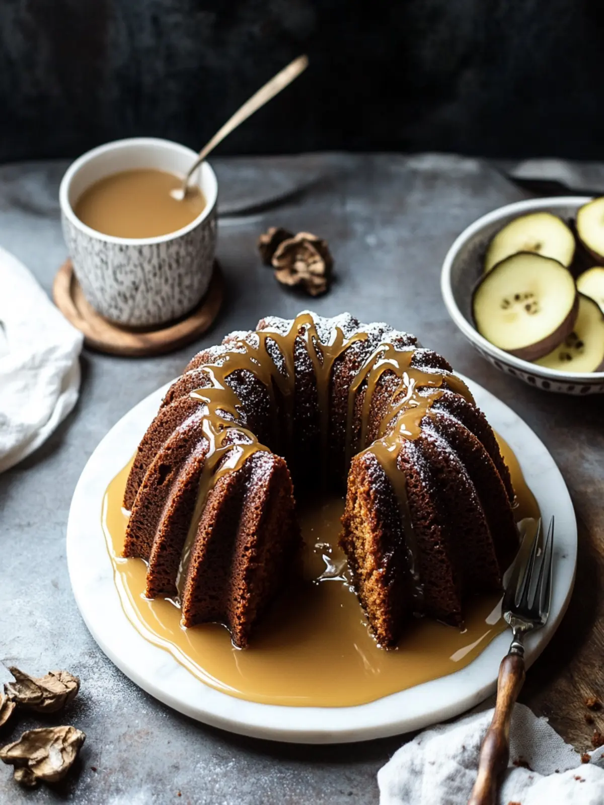 Irresistible Gingerbread Bundt Cake with Caramel Sauce Delight 4 Gingerbread Bundt Cake with Caramel Sauce
