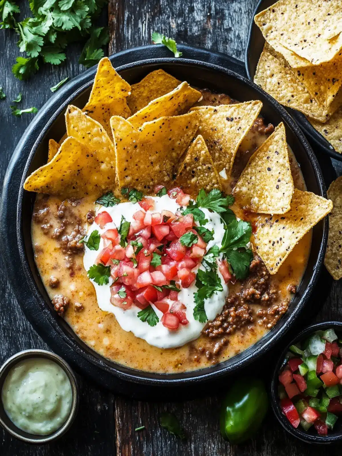 Delicious Chorizo Queso with Homemade Tortilla Chips Recipe 3 Chorizo Queso with Homemade Tortilla Chips