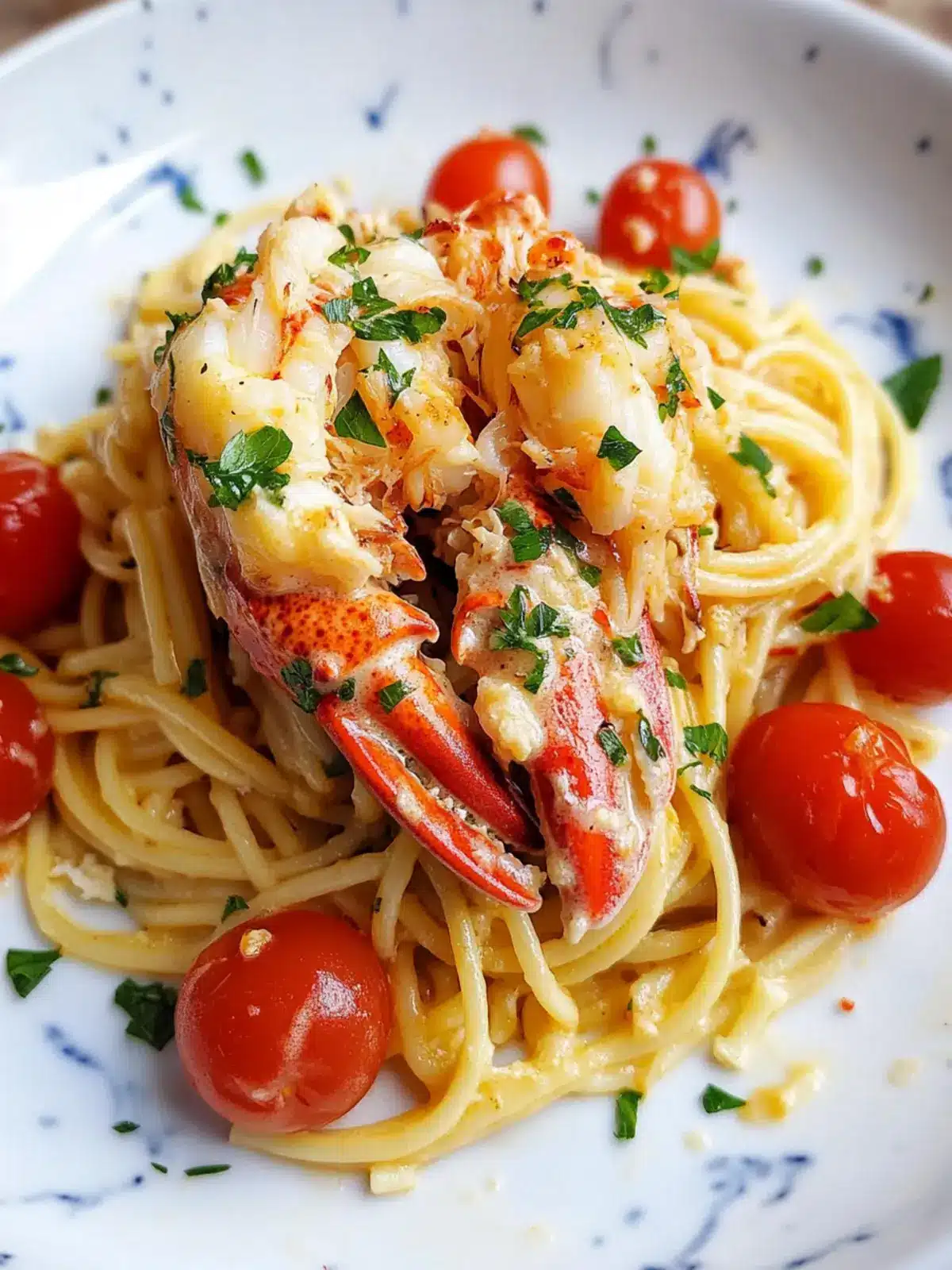 Buttered Lobster Pasta with Cherry Tomatoes You'll Crave 2 Buttered Lobster Pasta with Cherry Tomatoes