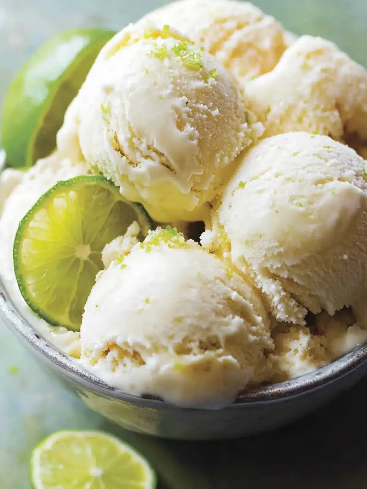 Delicious No-Churn Key Lime Pie Ice Cream with Crumble Topping 5 No-Churn Key Lime Pie Ice Cream