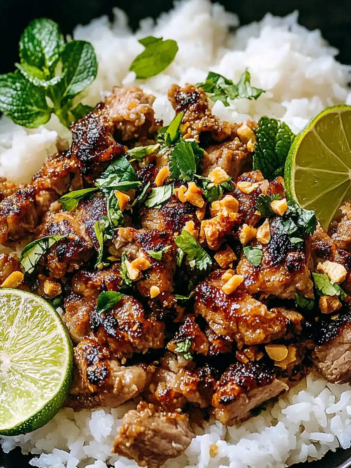 Savor the Flavor: Ginger Lime Pork Coconut Rice Delight 4 Ginger Lime Pork Coconut Rice