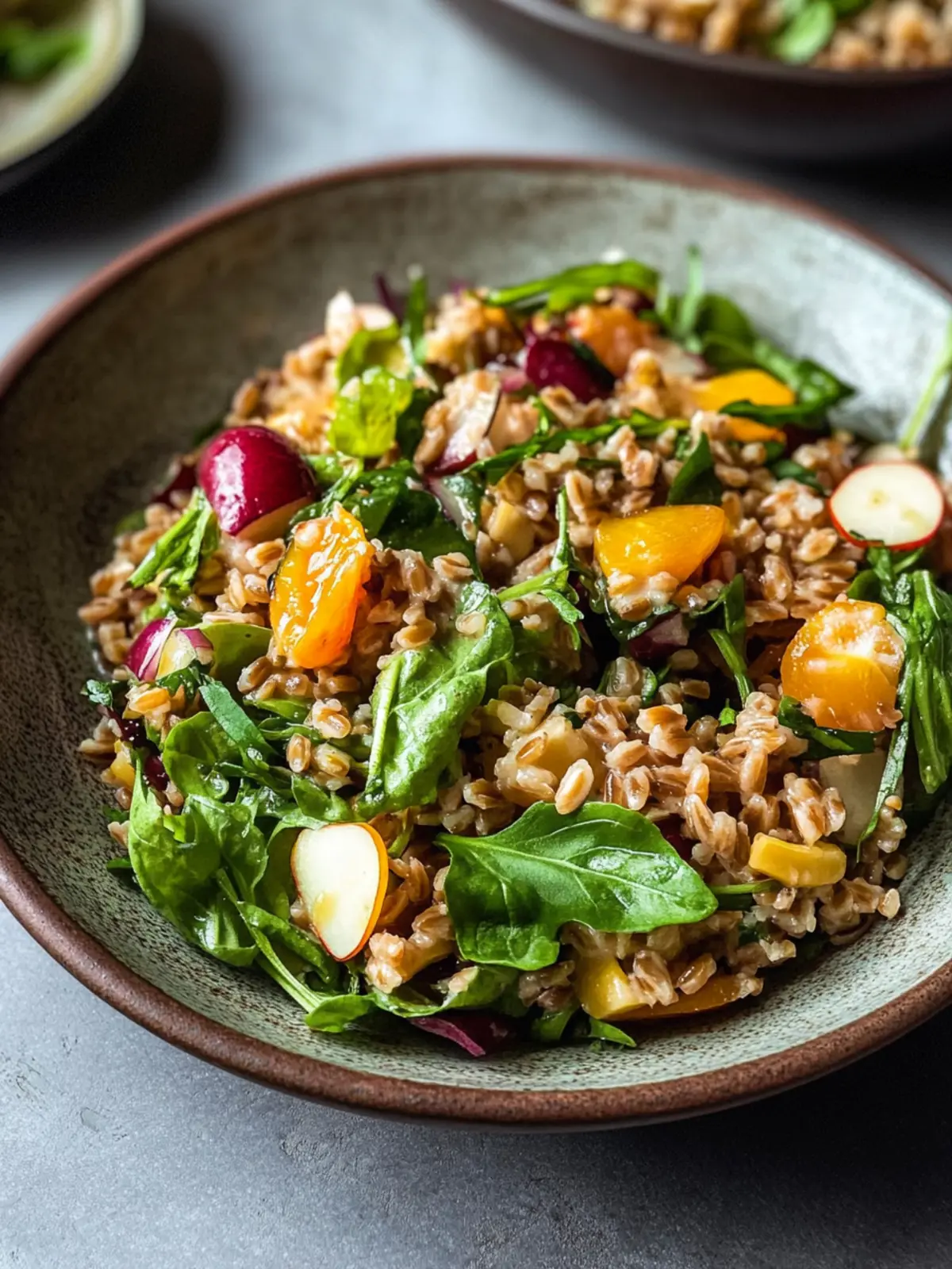 Delicious Farro Salad with Apricot Vinaigrette Bliss 5 Farro Salad with Apricot Vinaigrette