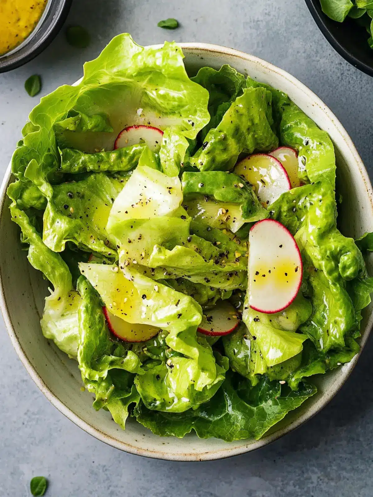 Delicious Butter Lettuce Salad with Honey Mustard Vinaigrette 5 Butter Lettuce Salad with Honey Mustard Vinaigrette