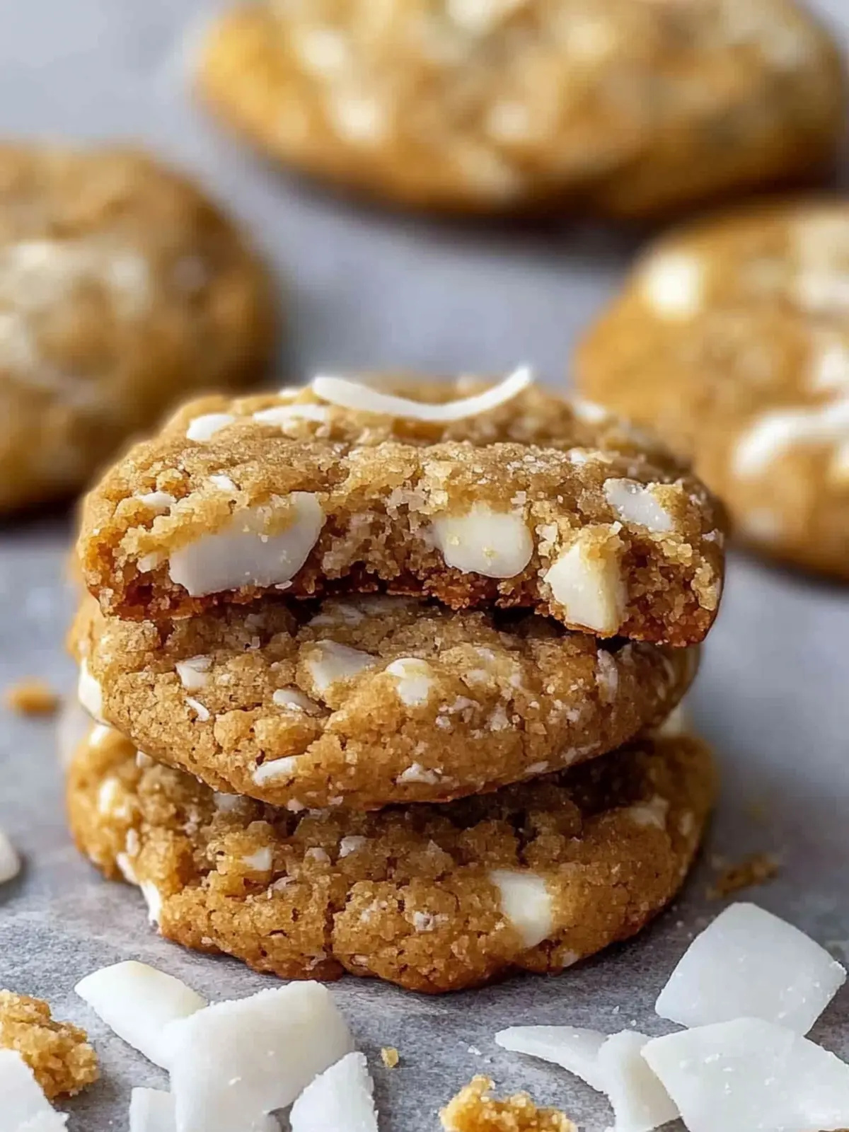 Heavenly Chewy Coconut White Chocolate Cookies to Crave 3 Chewy Coconut White Chocolate Cookies