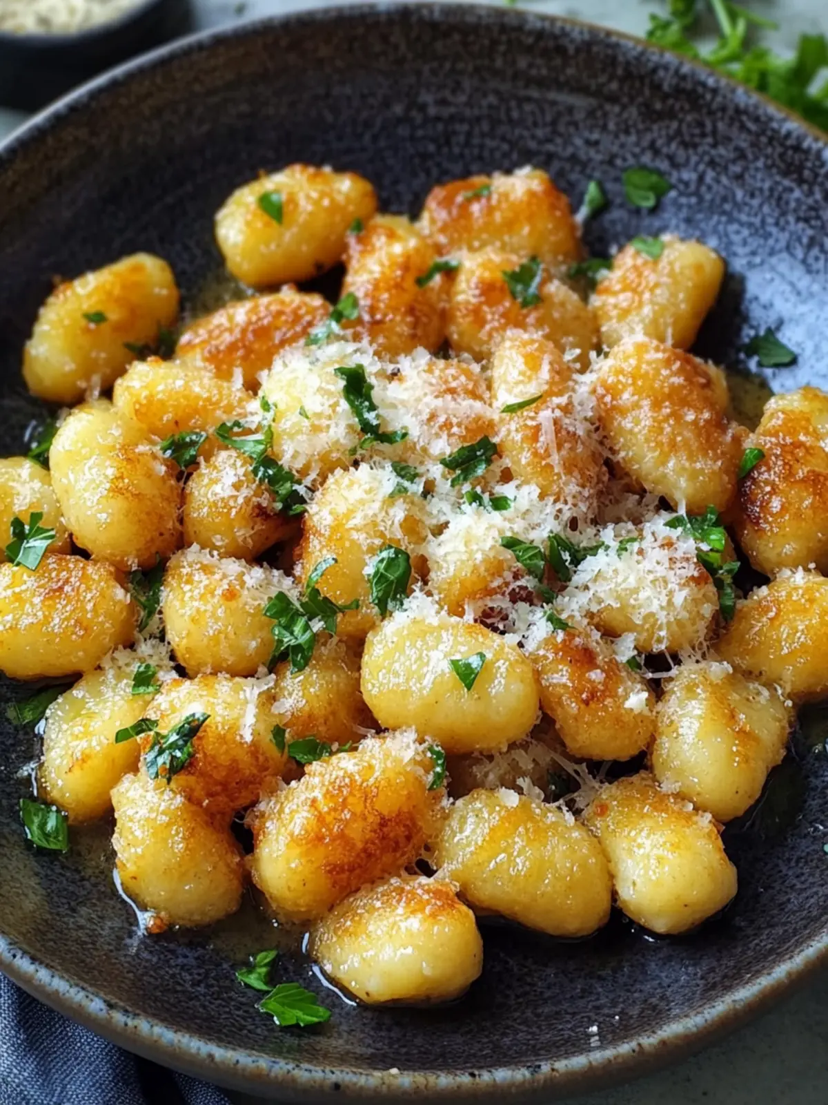 Savor This Garlic Butter Parmesan Fried Gnocchi Recipe Today 3 Garlic Butter Parmesan Fried Gnocchi Recipe
