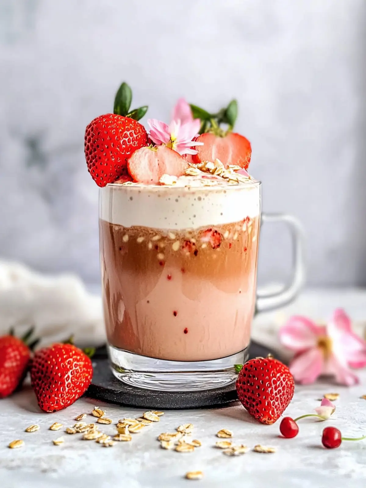 Delicious Strawberry Latte with Vegan Strawberry Oat Milk Recipe 5 Strawberry Latte with Vegan Strawberry Oat Milk