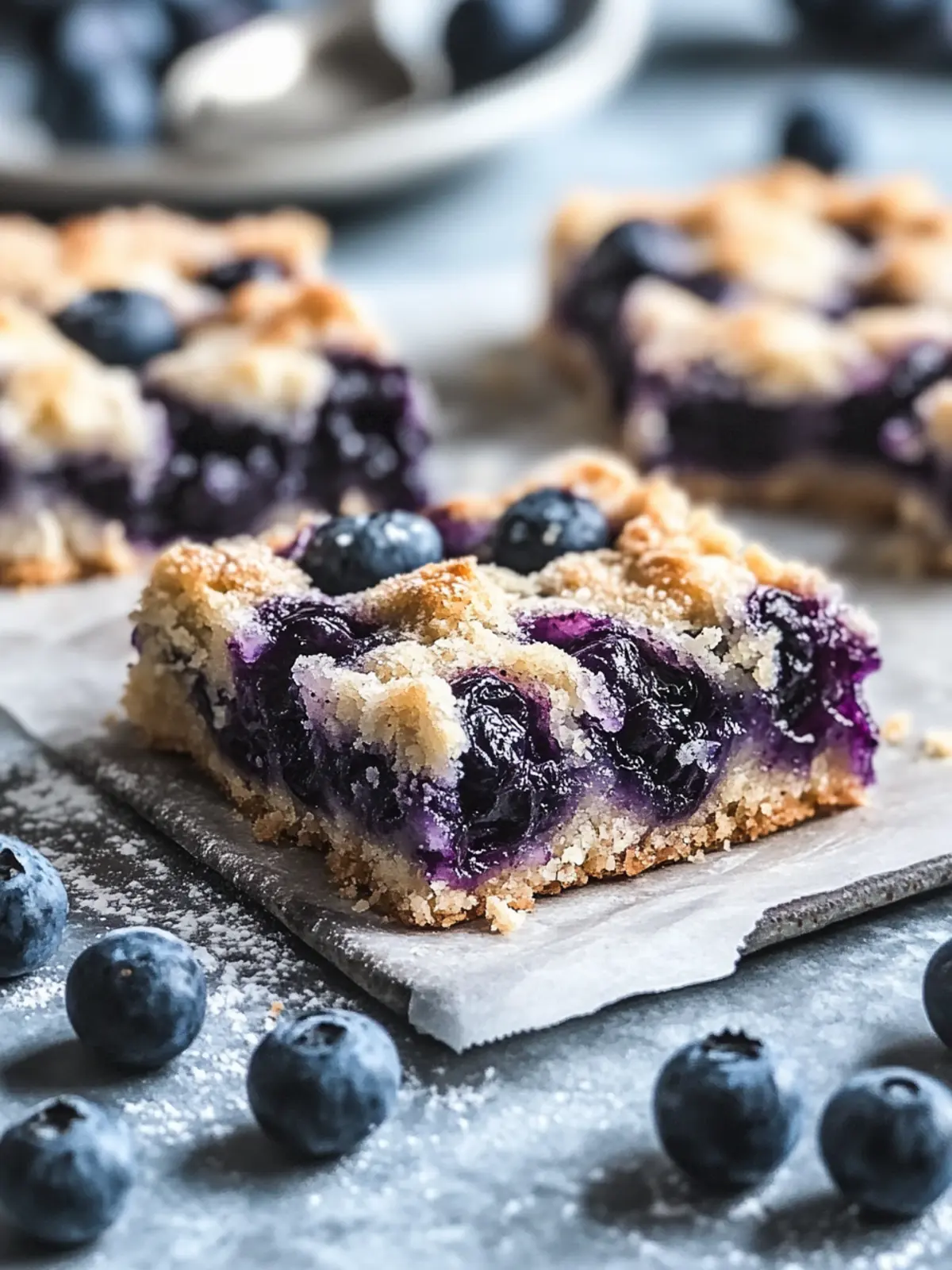 Easy Blueberry Soft Baked Bars for Guilt-Free Snacking 4 Blueberry Soft Baked Bars