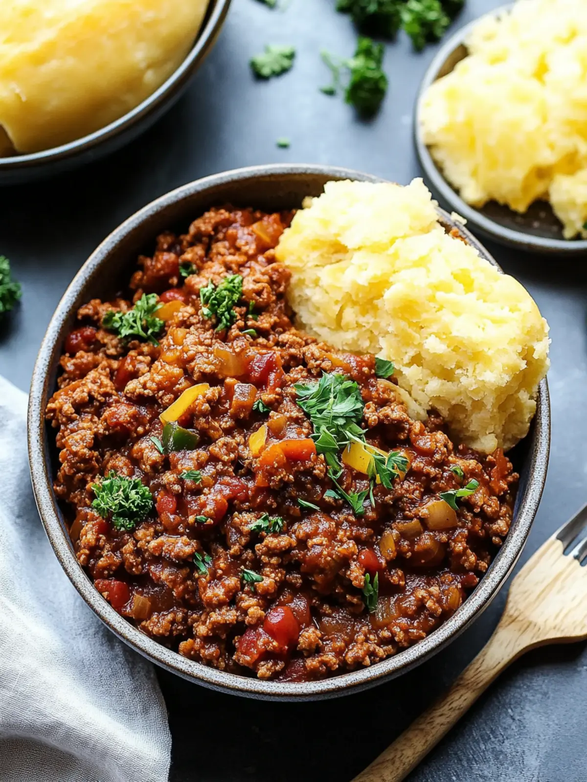 Sloppy Joes In A Bowl: Healthy Twist with Spaghetti Squash! 3 Sloppy Joes In A Bowl