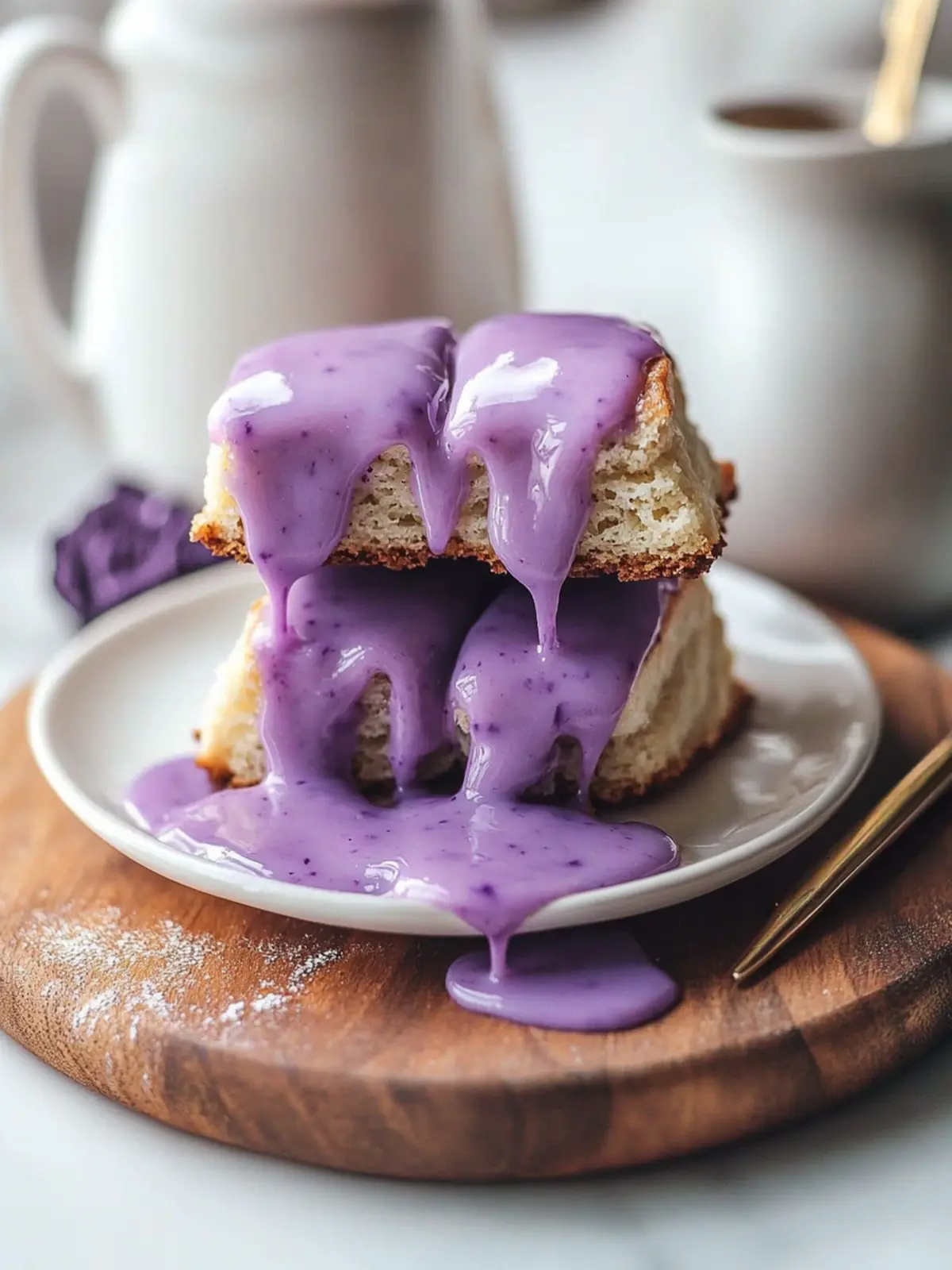 Delicious Ube Scones with Ube Glaze for Weekend Indulgence 4 Ube Scones with Ube Glaze