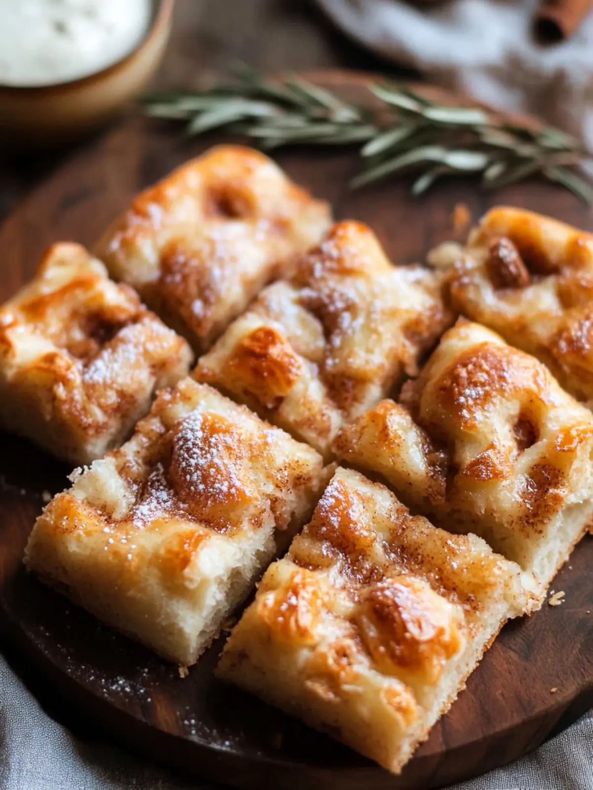 Irresistible Cinnamon Focaccia: Homemade & Heavenly Delight 3 Cinnamon Focaccia