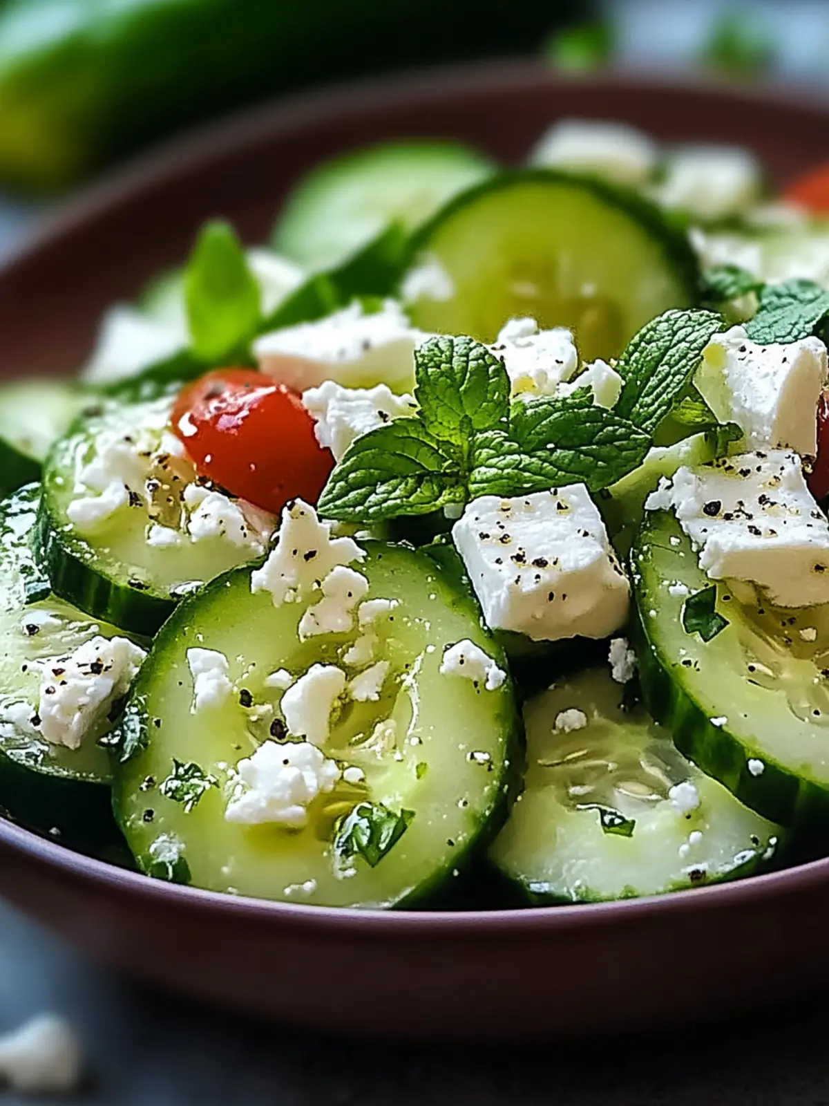 Fresh Cucumber Feta Salad That Will Elevate Your Meals 3 Cucumber feta salad