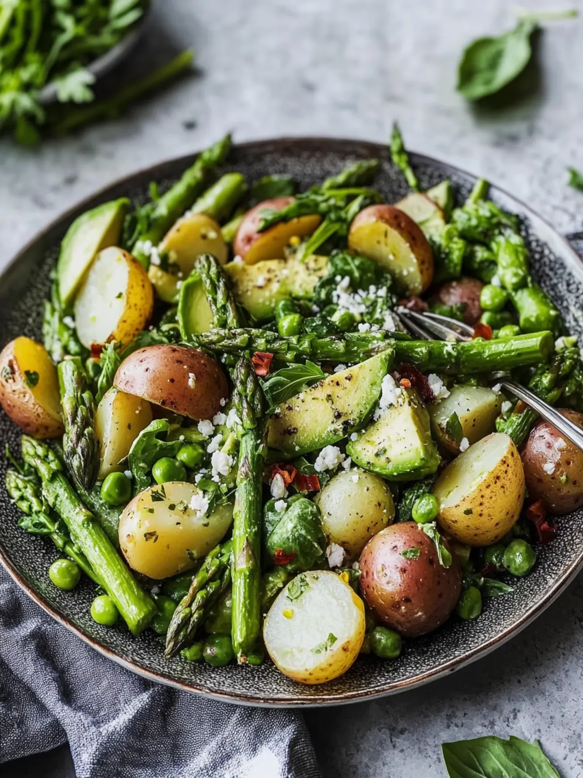 Delicious Cold Asparagus Salad With Potatoes & Avocado Bliss 5 Cold Asparagus Salad With Potatoes & Avocado