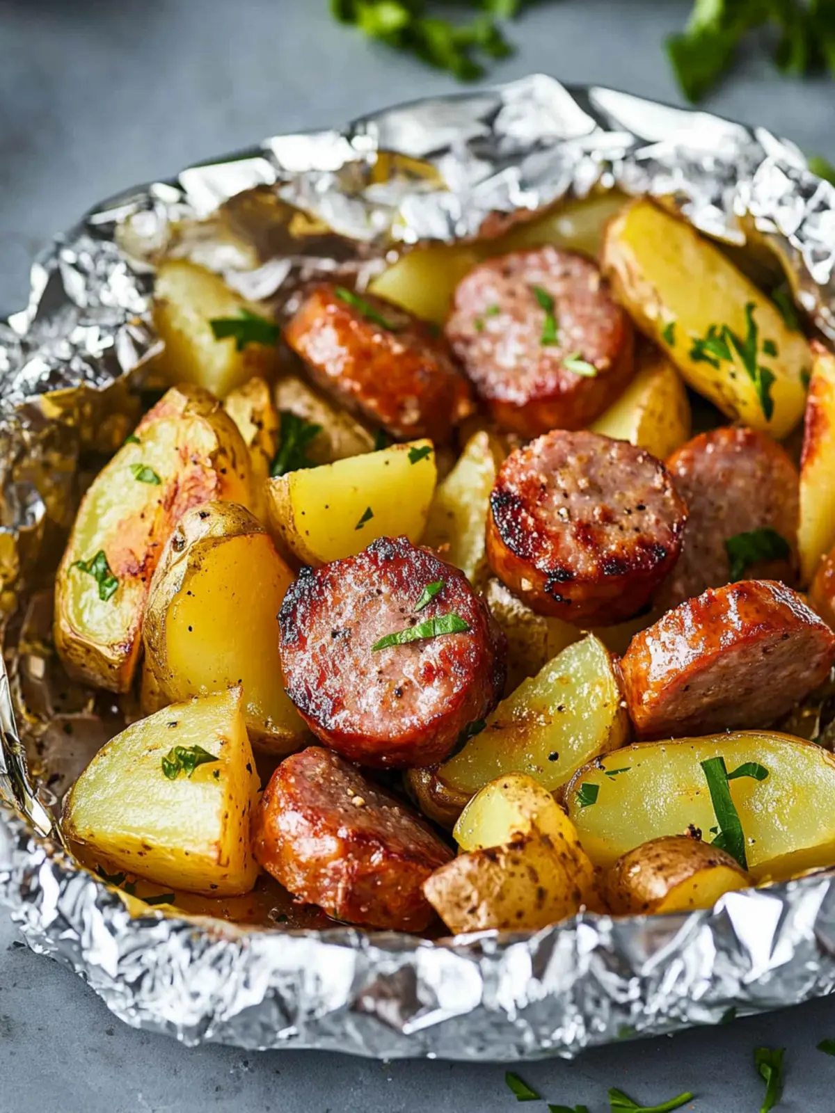 Sausage and Potato Foil Packets for Effortless Weeknight Dinners 4 Sausage and Potato Foil Packets