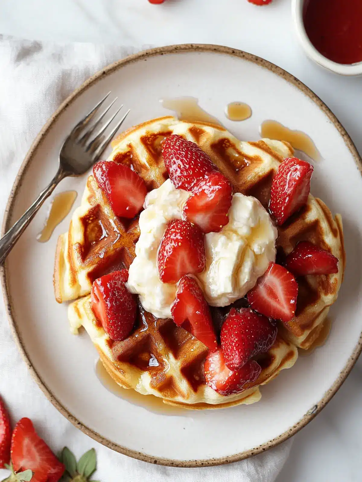 Strawberry Brie Croissant Waffles: A Sweet Morning Treat 4 Strawberry Brie Croissant Waffles