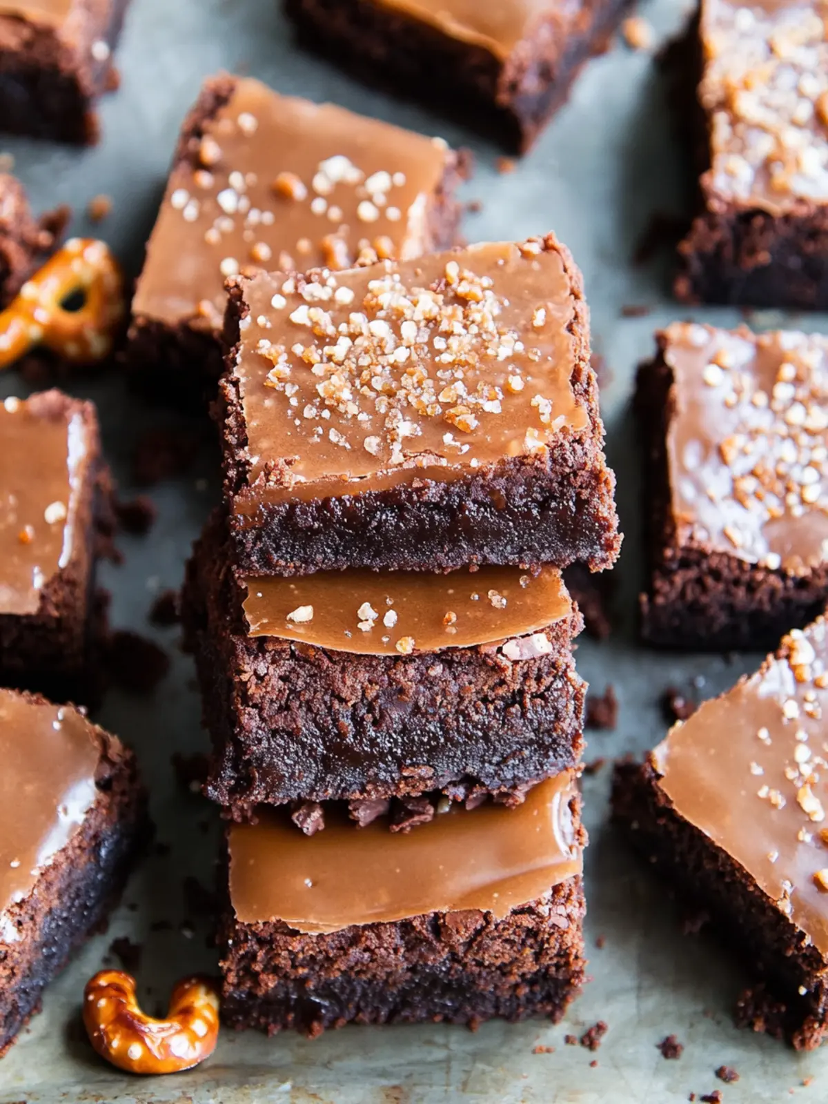 Indulge in Salted Caramel Pretzel Brownies Your New Obsession 4 Salted Caramel Pretzel Brownies