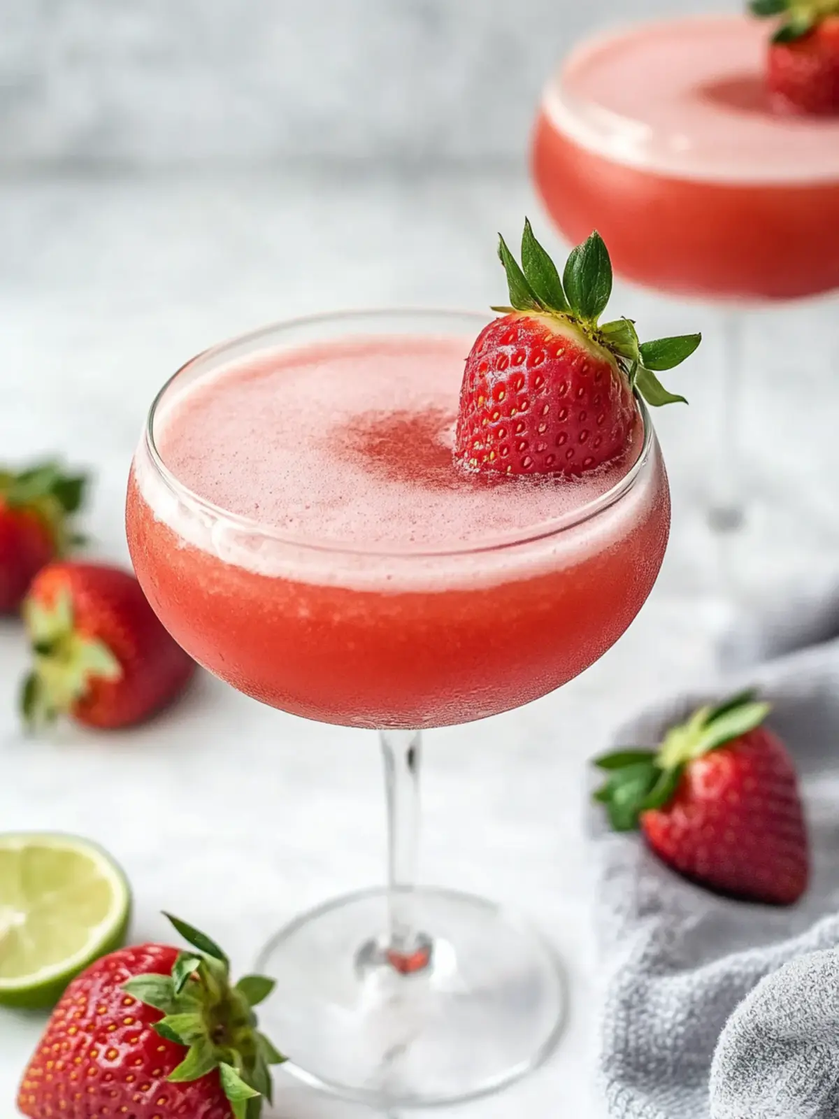 Delicious Strawberry Daiquiri Mocktail for Refreshing Bliss 4 Strawberry Daiquiri Mocktail