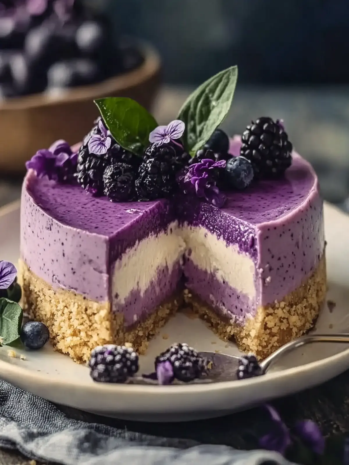 Divine Creamy Ube Cheesecake to Brighten Your Day 5 Creamy Ube Cheesecake