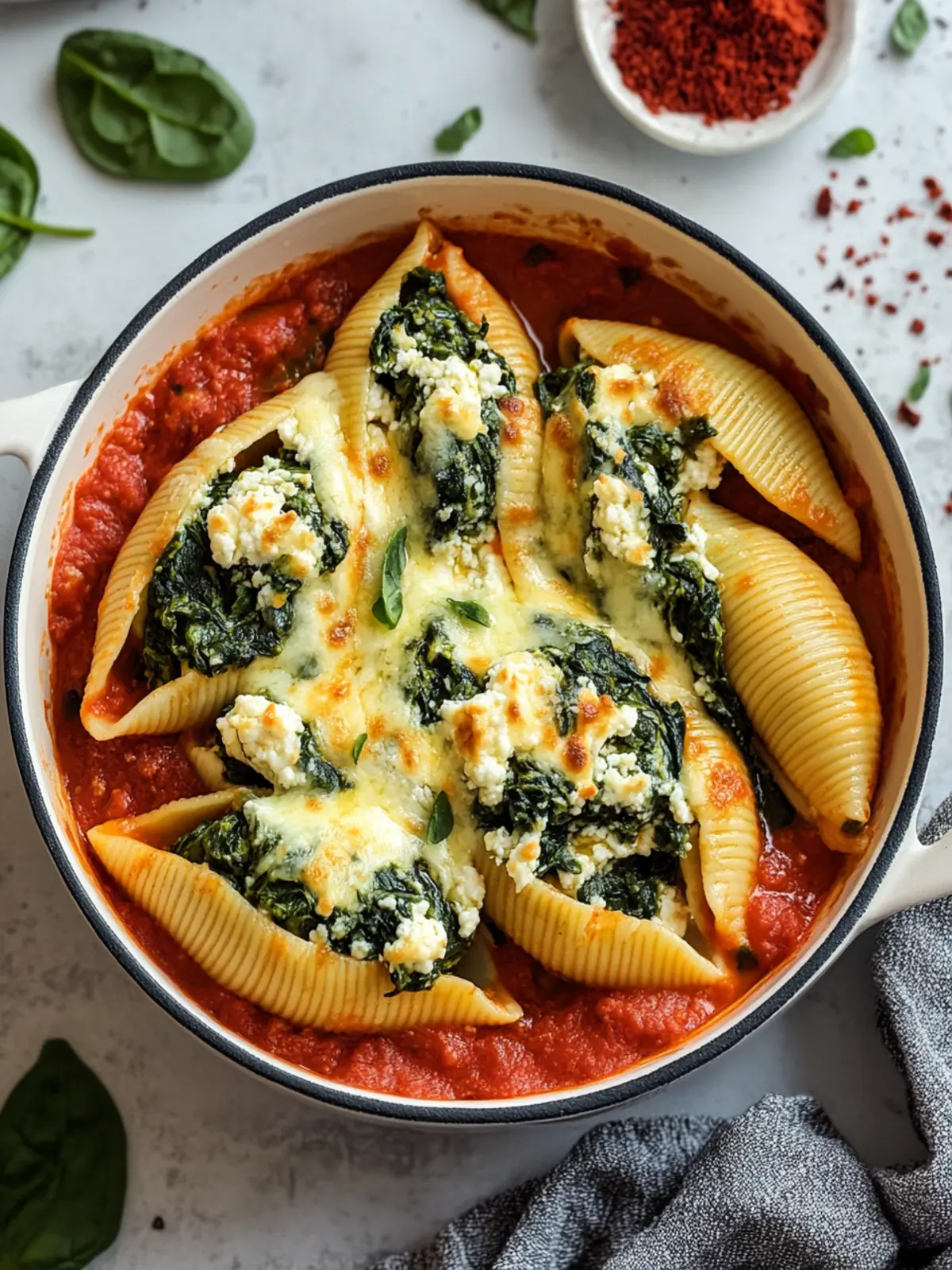 Delicious Spinach and Ricotta Stuffed Shells for Comfort Food Bliss 3 Spinach and Ricotta Stuffed Shells