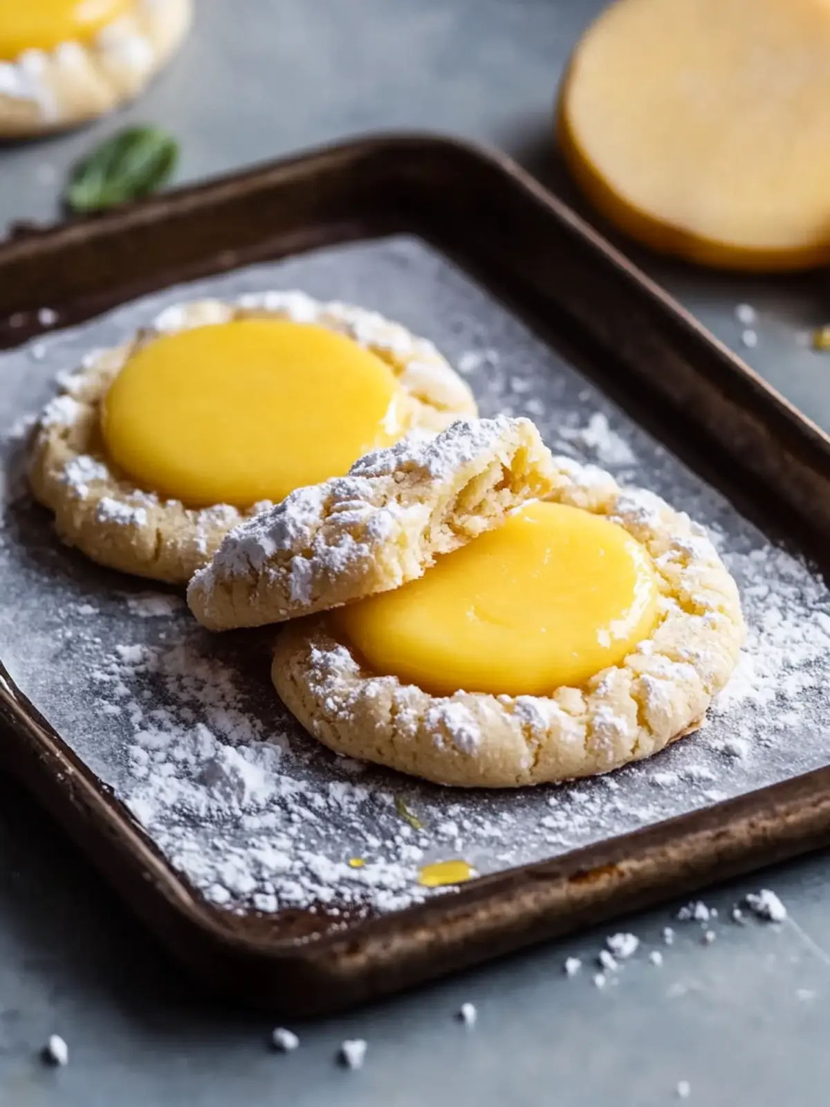 Delicious Coconut Mango Cookies with Mango Curd Filling 2 Coconut Mango Cookies with Mango Curd Fillings