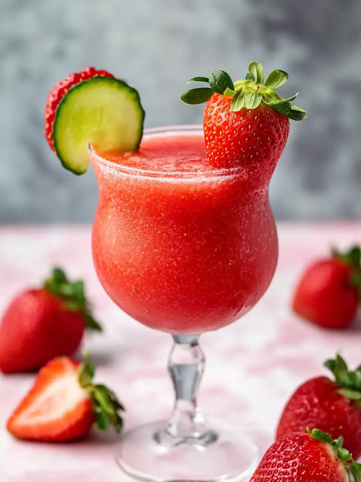 Delicious Strawberry Daiquiri Mocktail for Refreshing Bliss 2 Strawberry Daiquiri Mocktail