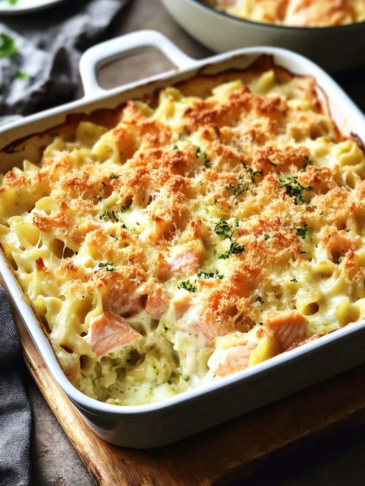 Creamy Salmon Pasta Bake: Your New Healthy Dinner Delight 4 Creamy Salmon Pasta Bake (Healthy)
